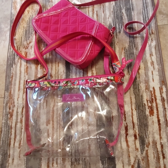 Sold 💖Vera.B +Lily Bloom 💝 Two Fucha  Crossbody Bag 💝 +Lily Bloom Wristlet 💝 - Picture 5 of 12